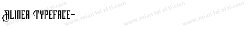 Alinea Typeface字体转换